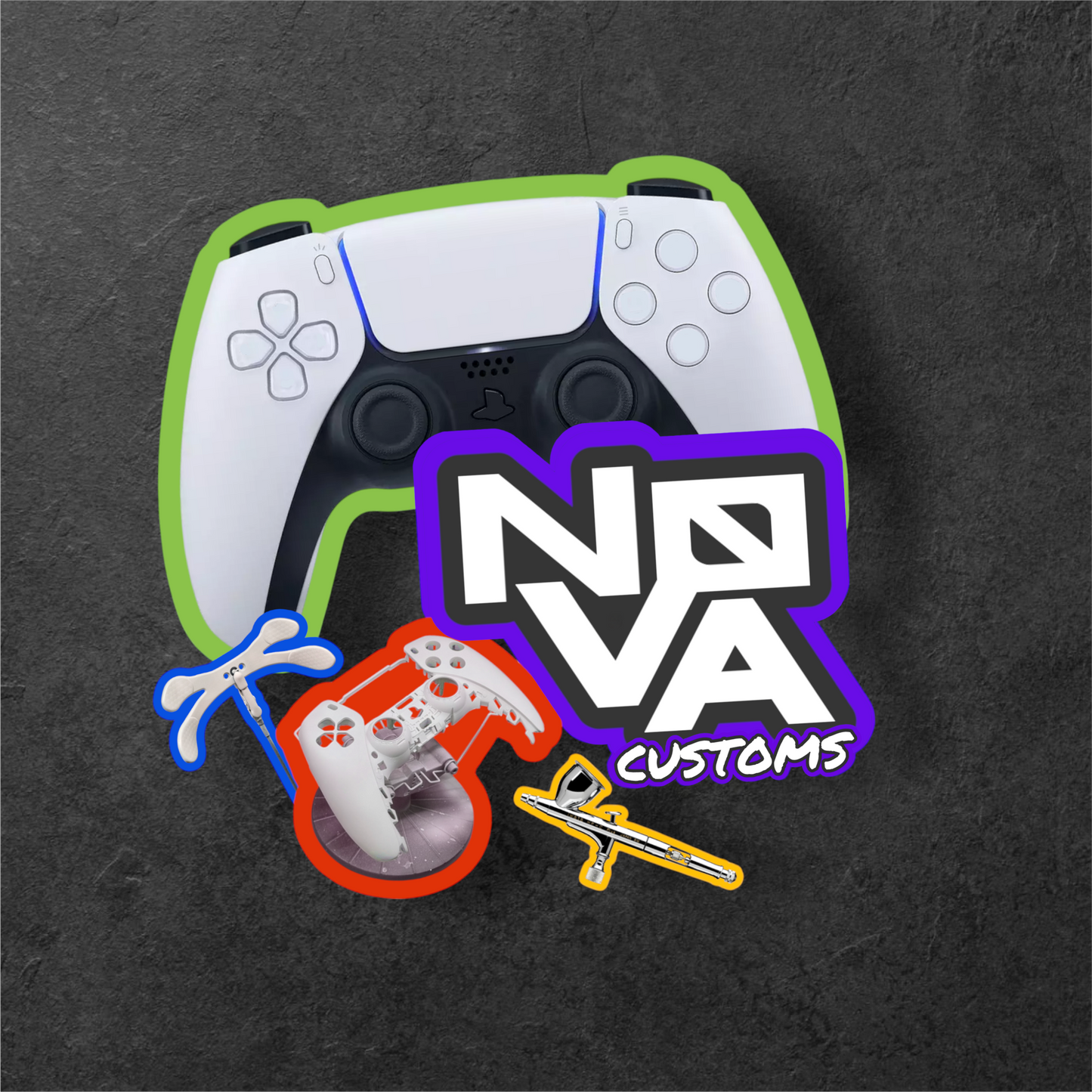 Nova Customs - Airbrush - Controller Painting Service