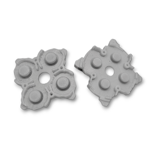 PS5 1x PAIR FACE BUTTON & D-PAD RUBBER INSERTS (SELF INSTALL - SPARE PARTS)