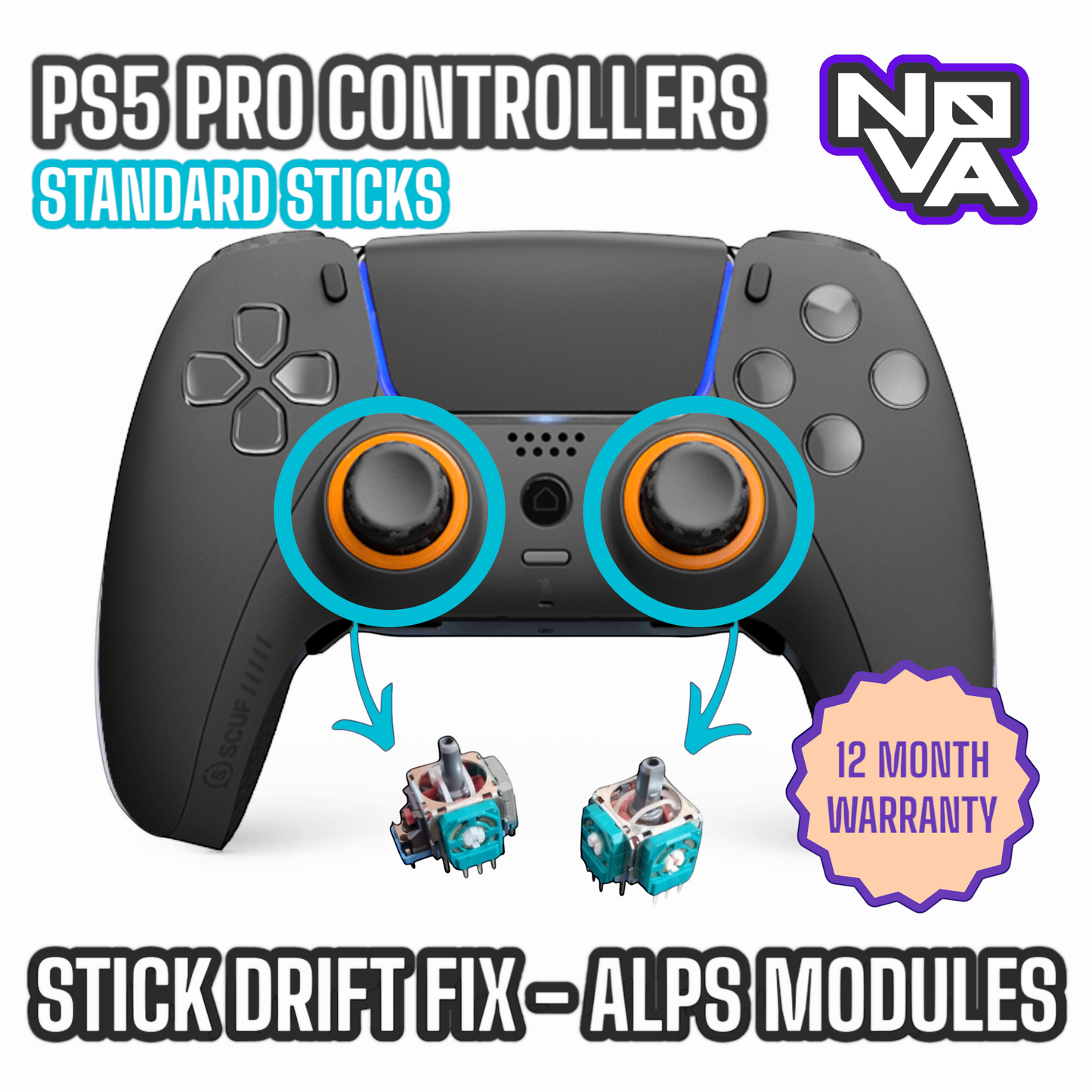 SEND IN: PS5 Custom / Pro Controller Repair - (1 Price covers all internal repairs)