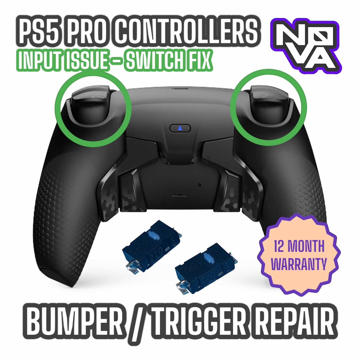 SEND IN: PS5 Custom / Pro Controller Repair - (1 Price covers all internal repairs)