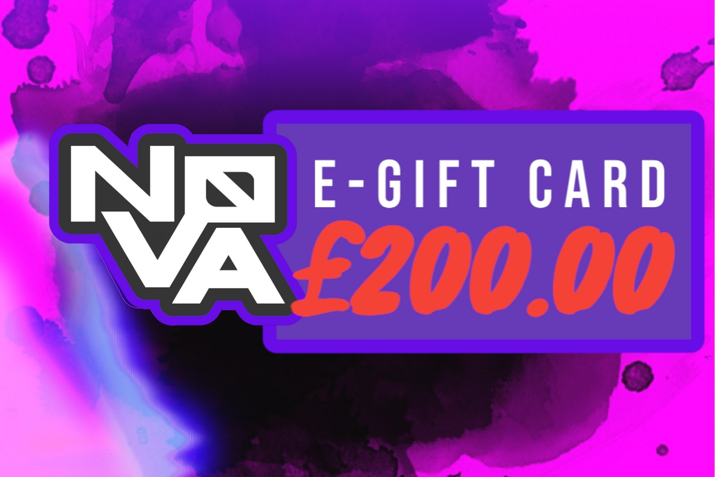 NOVA CONTROLLERS E-GIFT CARD