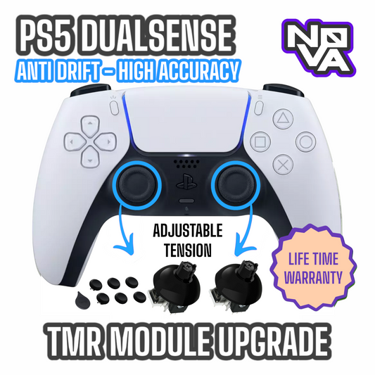 PS5 Standard Controller Stick Drift Fix - TMR - Gulikit Adjustable Tension