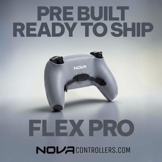 PRE BUILT / READY TO SHIP: PS5 NOVA FLEX PRO CONTROLLER - WITH FU TMR AND 2 BACK PADDLES