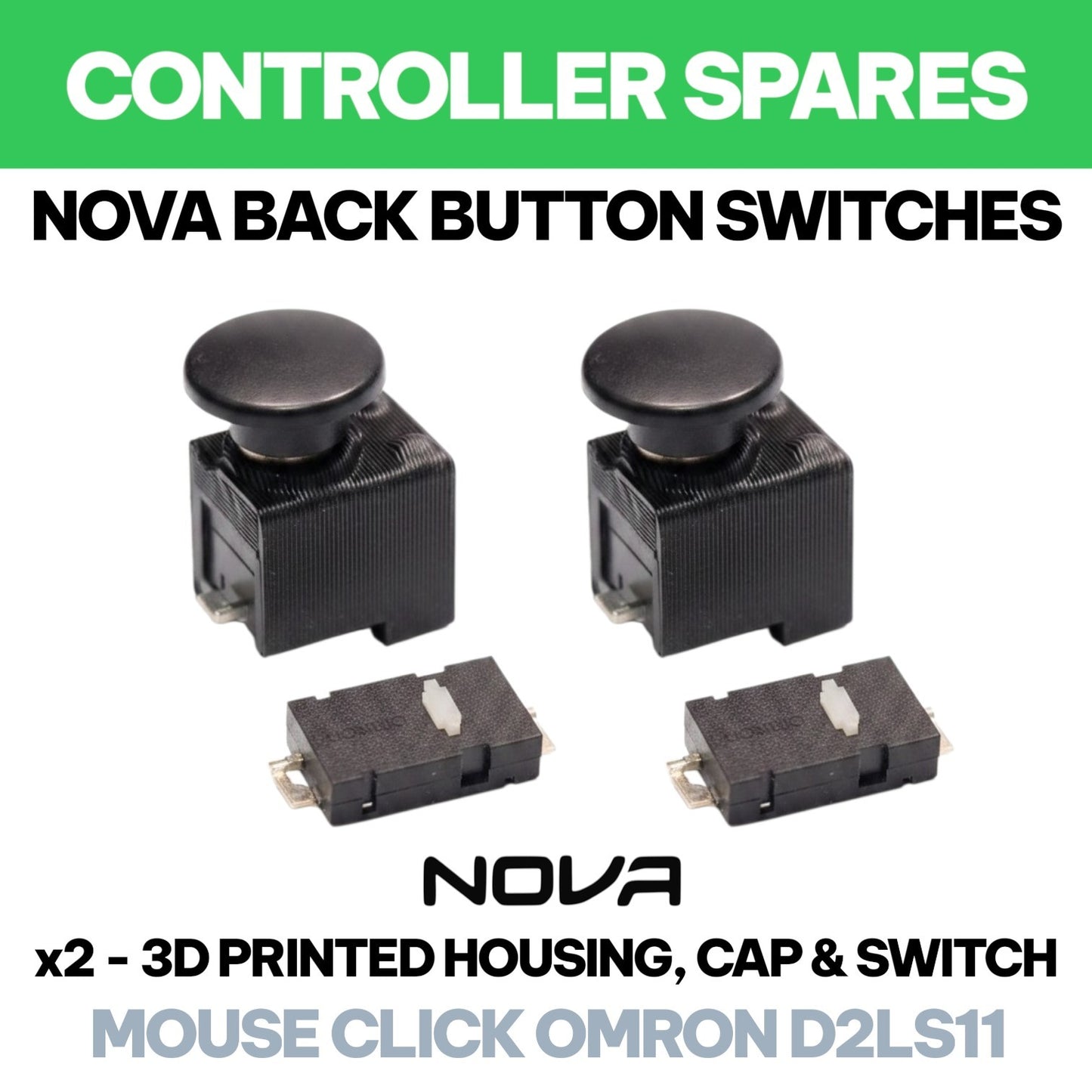 NOVA MOUSE CLICK SWITCHES (3D PRINTED PARTS SELF INSTALL)