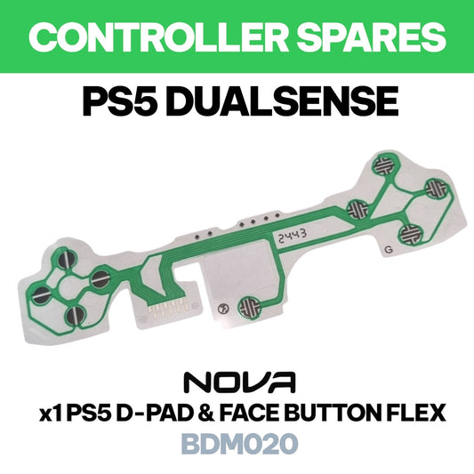 PS5 1x FACE BUTTON FRONT FLEX BDM020 (SELF INSTALL - SPARE PARTS)