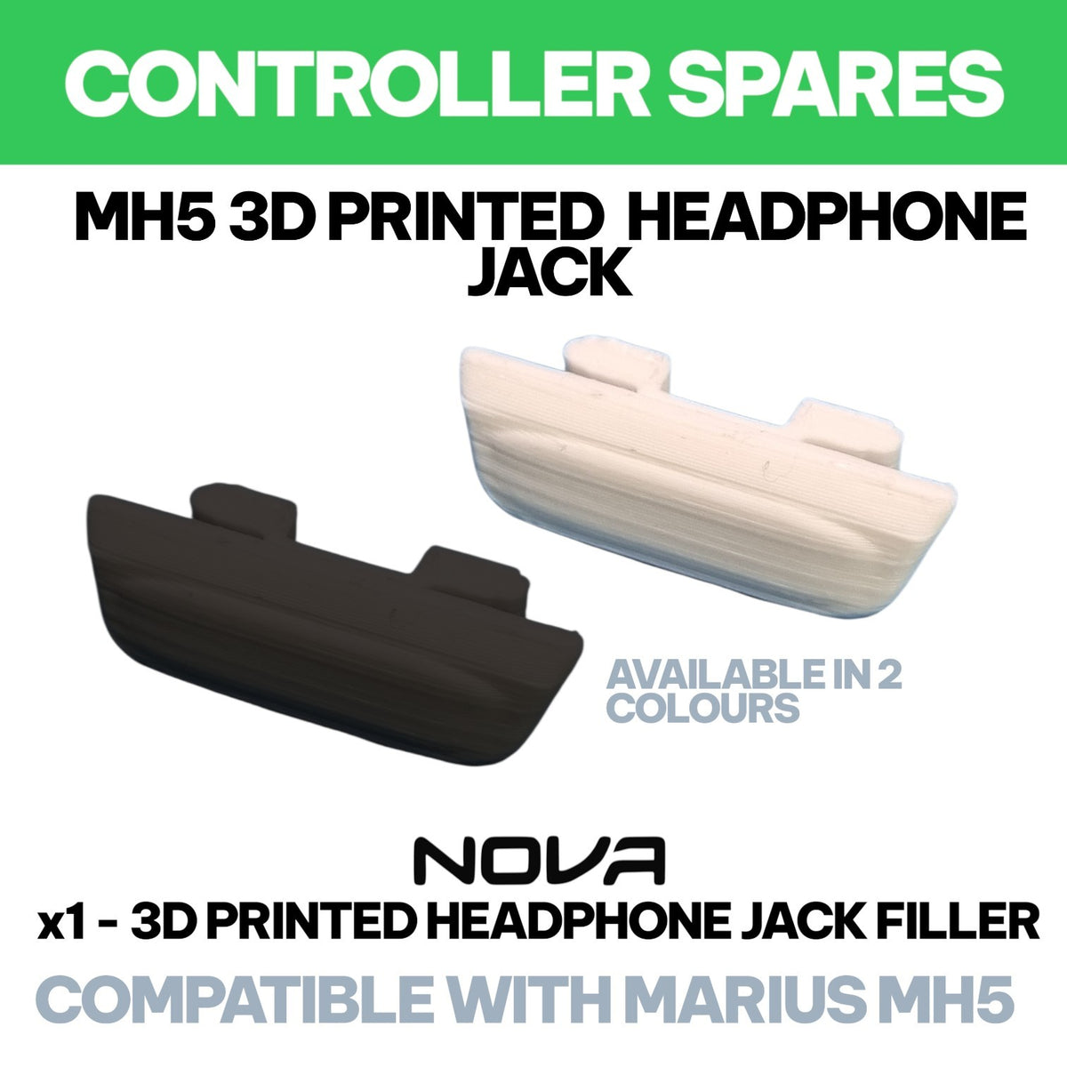MARIUS MH5 HEADPHONE JACK FILLER (3D PRINTED PARTS SELF INSTALL)