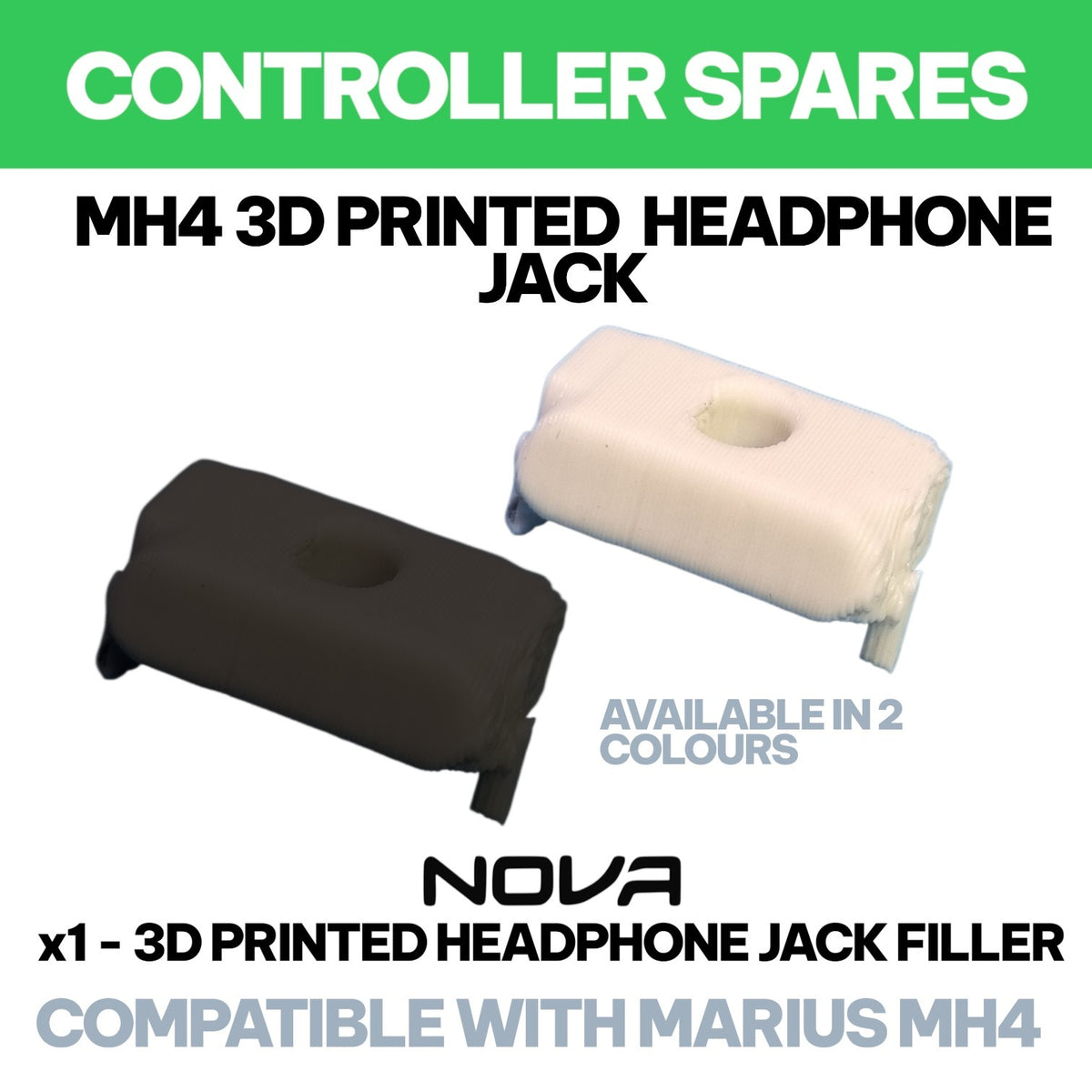 MARIUS MH4 HEADPHONE JACK FILLER (3D PRINTED PARTS SELF INSTALL)