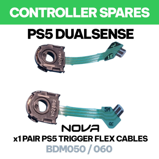 PS5 L2 R2 TRIGGER FLEX CABLES BDM050 & 060 (1 PAIR - SELF INSTALL - SPARE PARTS)