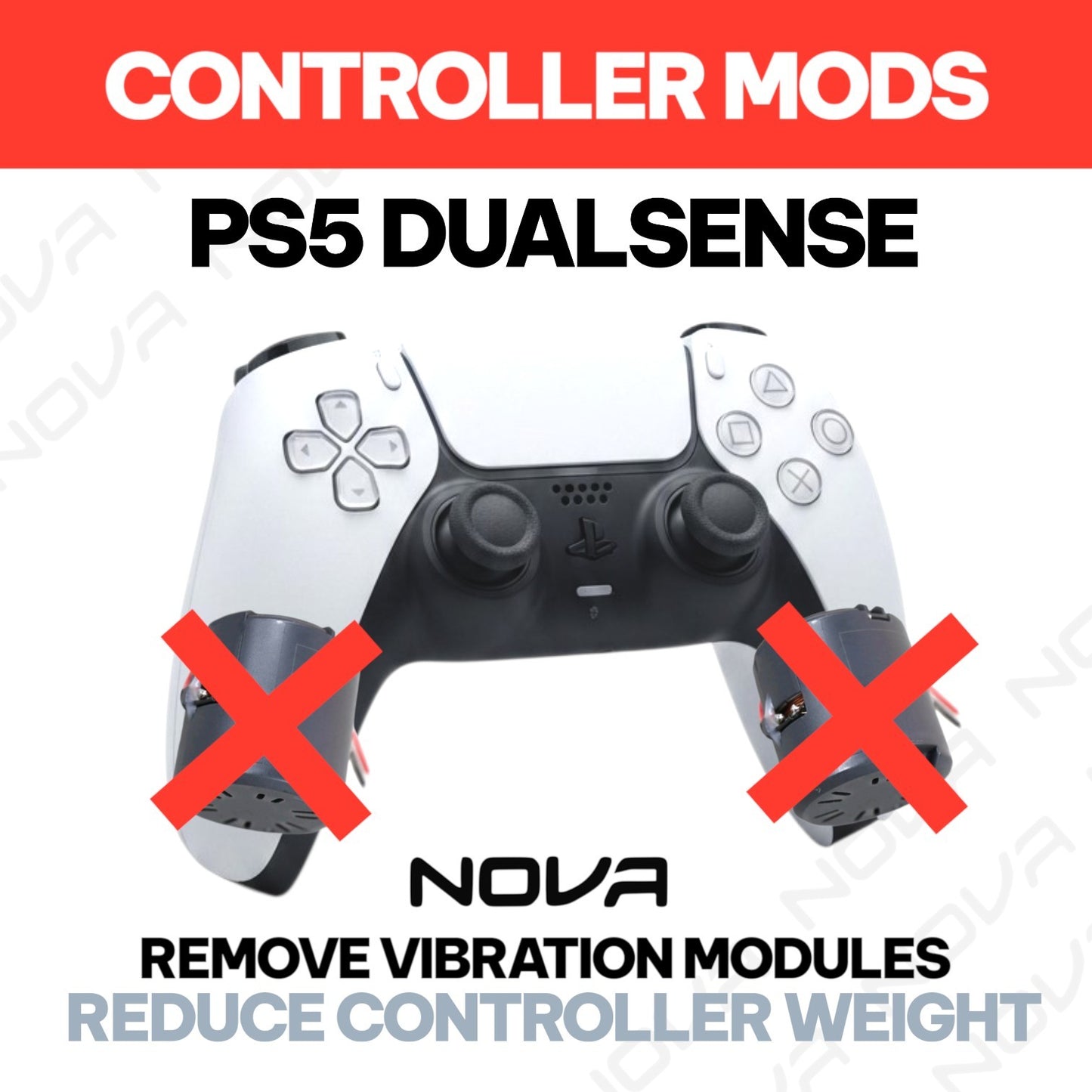 𝗣𝗦𝟱 𝗗𝗨𝗔𝗟𝗦𝗘𝗡𝗦𝗘 REMOVE RUMBLE / VIBRATION MOTORS (REDUCES WEIGHT) - CONTROLLER MODIFICATIONS