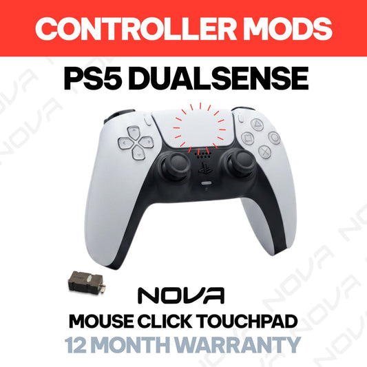 𝗣𝗦𝟱 𝗗𝗨𝗔𝗟𝗦𝗘𝗡𝗦𝗘 NOVA MOUSE CLICK TOUCHPAD INSTALL - CONTROLLER MODIFICATIONS