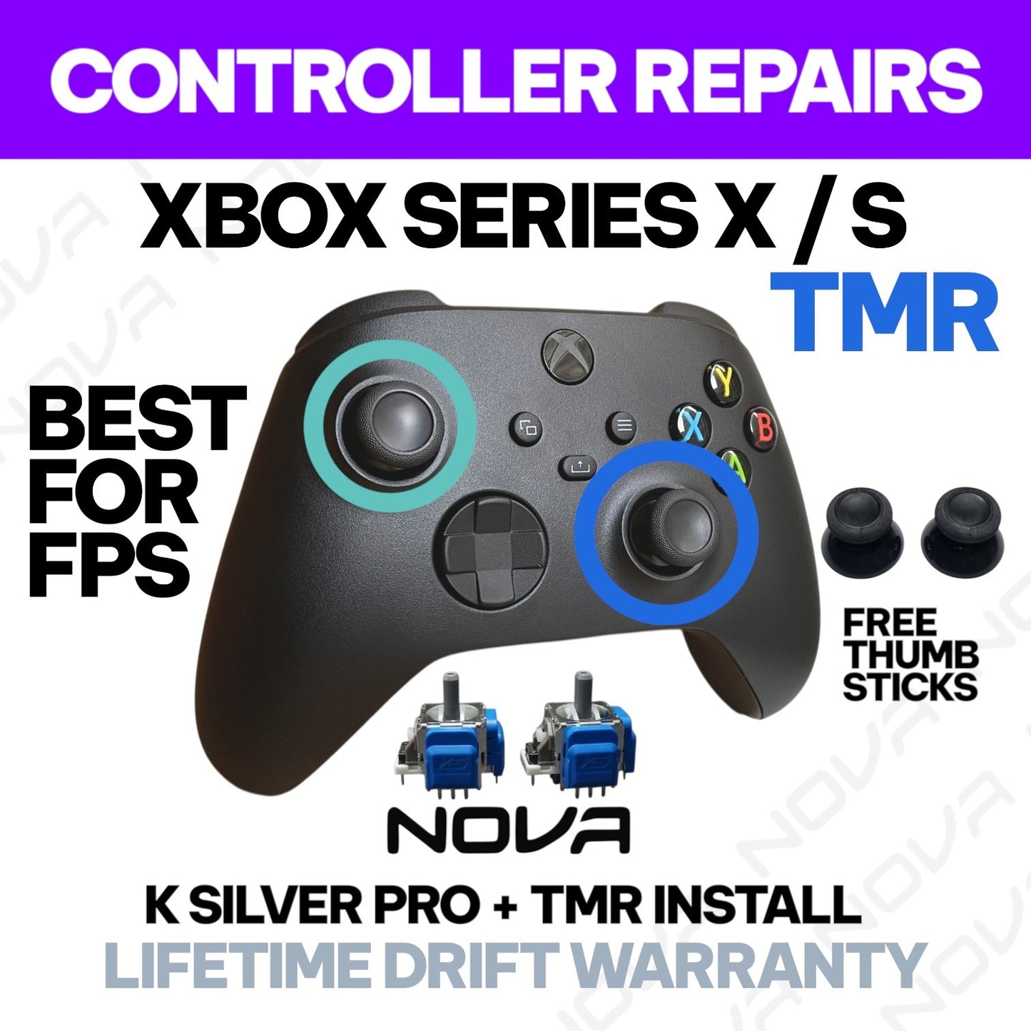 𝗫𝗕𝗢𝗫 𝗦𝗘𝗥𝗜𝗘𝗦 𝗦 / 𝗫 TMR ANTI DRIFT STICK INSTALL (K SILVER PRO+) - CONTROLLER REPAIRS