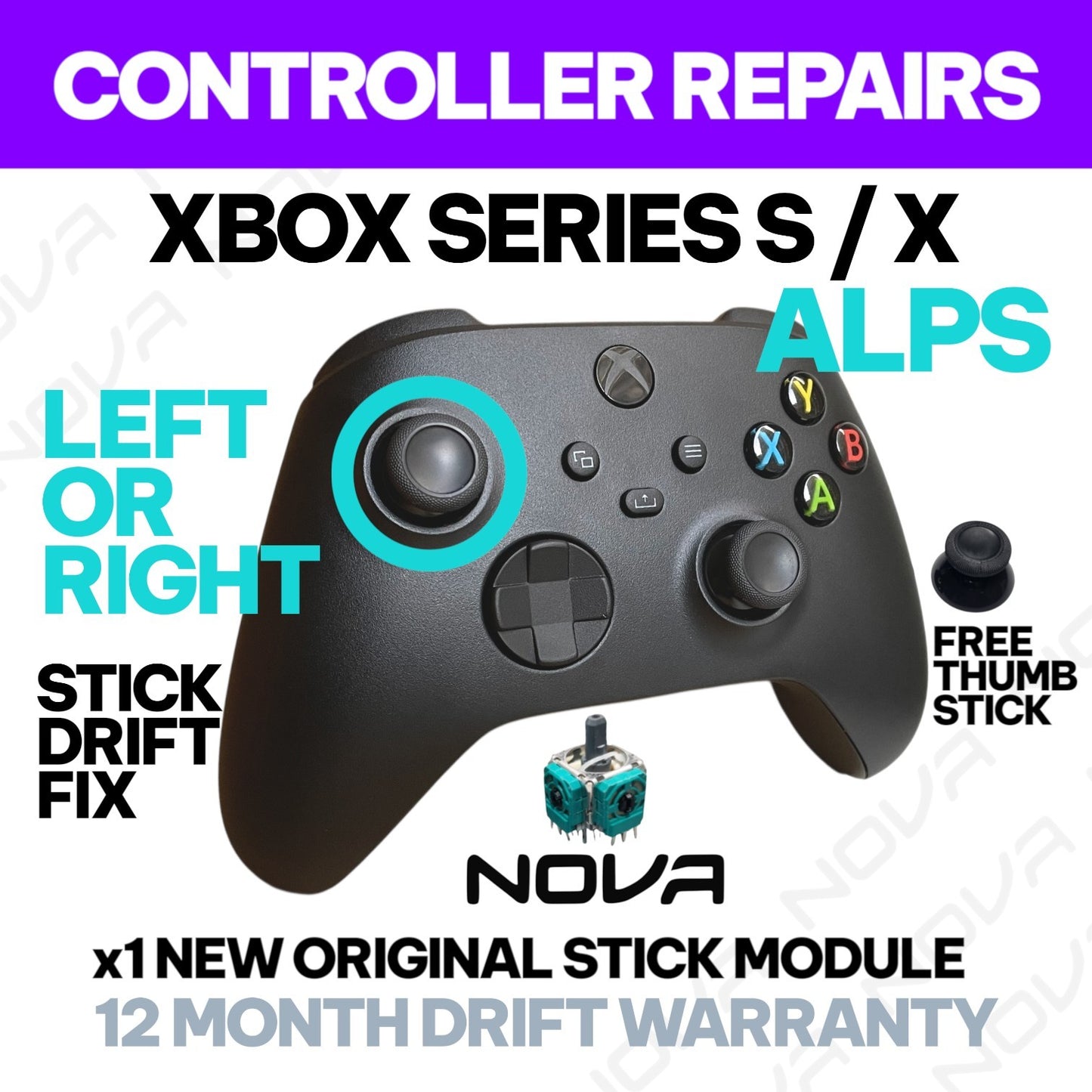 𝗫𝗕𝗢𝗫 𝗦𝗘𝗥𝗜𝗘𝗦 𝗦 / 𝗫 STICK DRIFT FIX (X1 NEW ORIGINAL STICK) - CONTROLLER REPAIRS