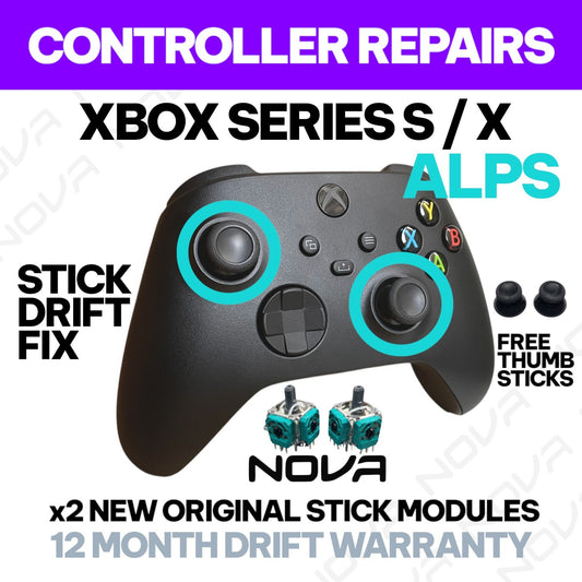 𝗫𝗕𝗢𝗫 𝗦𝗘𝗥𝗜𝗘𝗦 𝗦 / 𝗫 STICK DRIFT FIX (X2 NEW ORIGINAL STICKS) - CONTROLLER REPAIRS