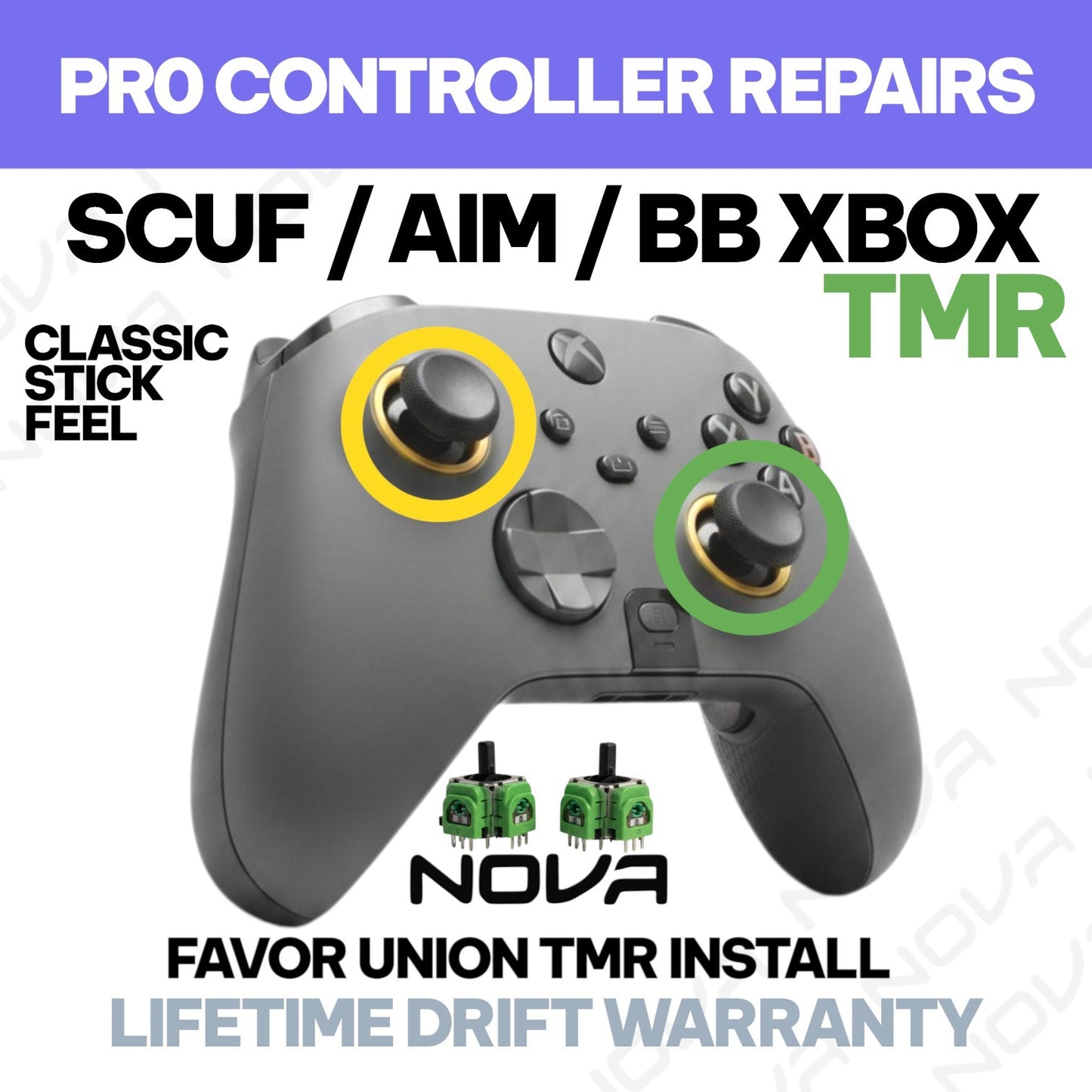 𝗫𝗕𝗢𝗫 𝗦𝗖𝗨𝗙 / 𝗔𝗜𝗠 / 𝗕𝗔𝗧𝗧𝗟𝗘 𝗕𝗘𝗔𝗩𝗘𝗥 TMR INSTALL FAVOR UNION - PRO CONTROLLER REPAIRS