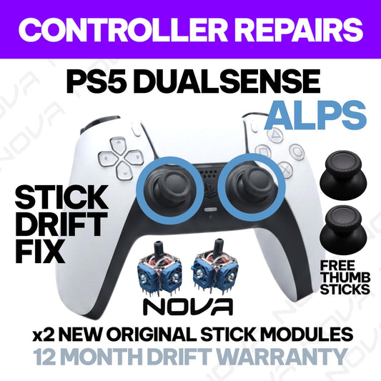 PS5 DUALSENSE STICK DRIFT FIX (X2 NEW ORIGINAL STICKS) - CONTROLLER REPAIRS