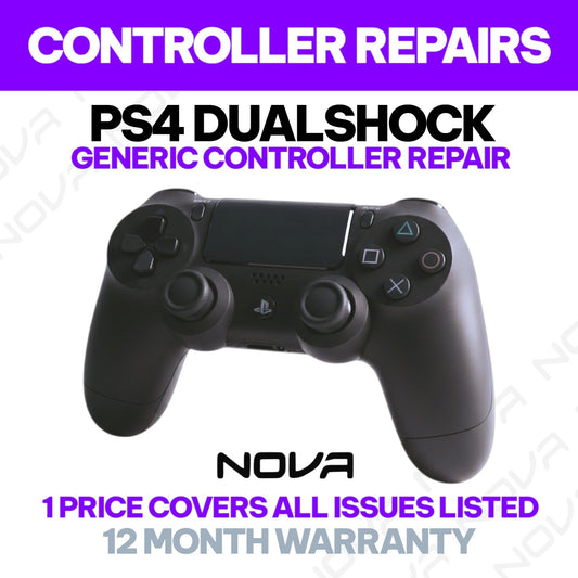 𝗣𝗦𝟰 𝗗𝗨𝗔𝗟𝗦𝗛𝗢𝗖𝗞 GENERIC CONTROLLER REPAIR - 1 PRICE FIXES ALL LISTED ISSUES - CONTROLLER REPAIRS