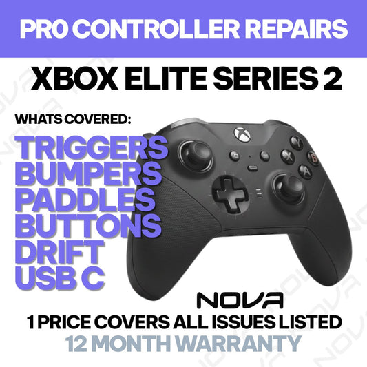 𝗫𝗕𝗢𝗫 𝗘𝗟𝗜𝗧𝗘 𝗦𝗘𝗥𝗜𝗘𝗦 𝟮 CONTROLLER REPAIR - 1 PRICE FIXES ALL LISTED ISSUES - PRO CONTROLLER REPAIRS