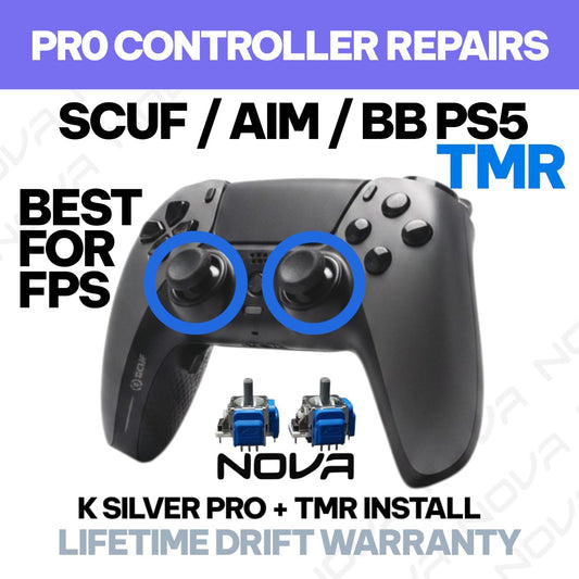 𝗣𝗦𝟱 𝗦𝗖𝗨𝗙 / 𝗔𝗜𝗠 / 𝗕𝗔𝗧𝗧𝗟𝗘 𝗕𝗘𝗔𝗩𝗘𝗥 TMR INSTALL K SILVER PRO PLUS - PRO CONTROLLER REPAIRS