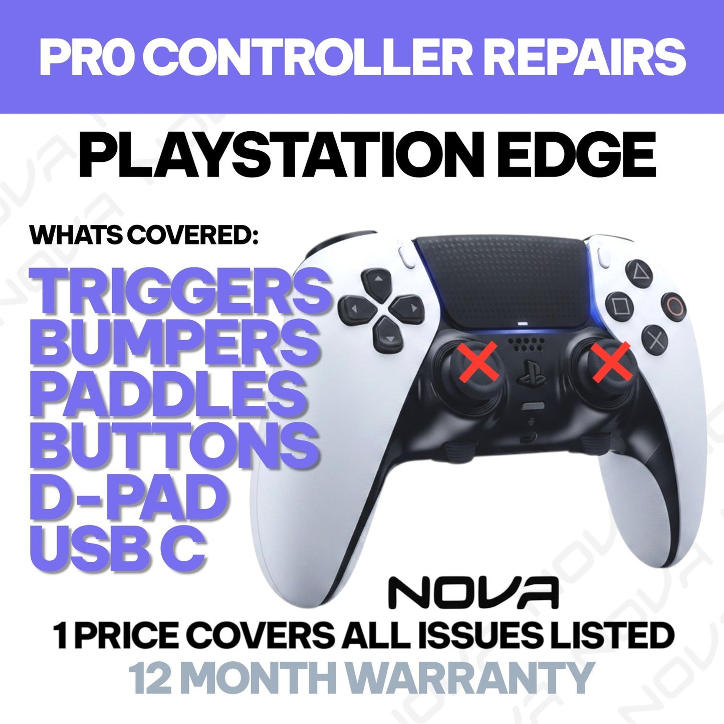 𝗣𝗟𝗔𝗬𝗦𝗧𝗔𝗧𝗜𝗢𝗡 𝗘𝗗𝗚𝗘 CONTROLLER REPAIR - 1 PRICE FIXES ALL LISTED ISSUES - PRO CONTROLLER REPAIRS (Copy)